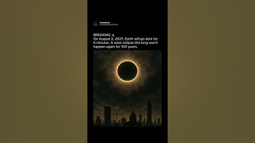 🌒 2027’s Solar Eclipse Will Darken 3 Continents for 6 Minutes 😱 #shorts #space