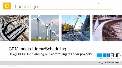Metro and Tunnel Project Scheduling & Controlling in TILOS - T20