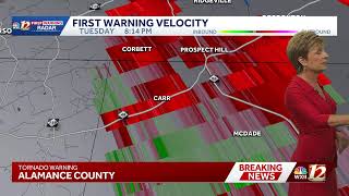 Tornado Warning issued for Alamance Co. expired