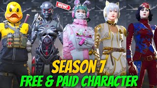 Season 7 All New Upcoming Free Paid Character Skinsnew Collab Character Codm S7 Leaks 2026