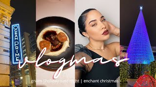 VLOGMAS EPISODE 5: grwm | holiday date night | enchant christmas dc