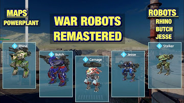 War Robots REMASTERED: Rhino, Butch, Jesse Gameplay