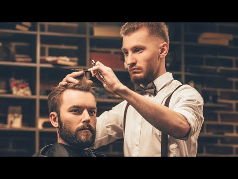 Chia sẻ công thức cắt tóc nam Barber truyền thống cổ điển kéo, tông đơ, lược, bắt tay