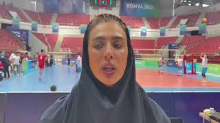 Islamic Solidarity Games 2022 Mahsa Kadkhoda Interviewed After Victory Against Azarbaiyjan