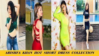 Arishfa Khan 😘 Hot Short Dress 👚 Collection 💕 |  Leja Re song 😘💖 | | Viral Video | #trendingshort screenshot 1