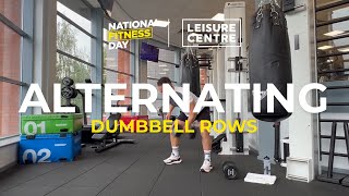 National Fitness Day | Gym Challenge | Alternating Dumbbell Rows
