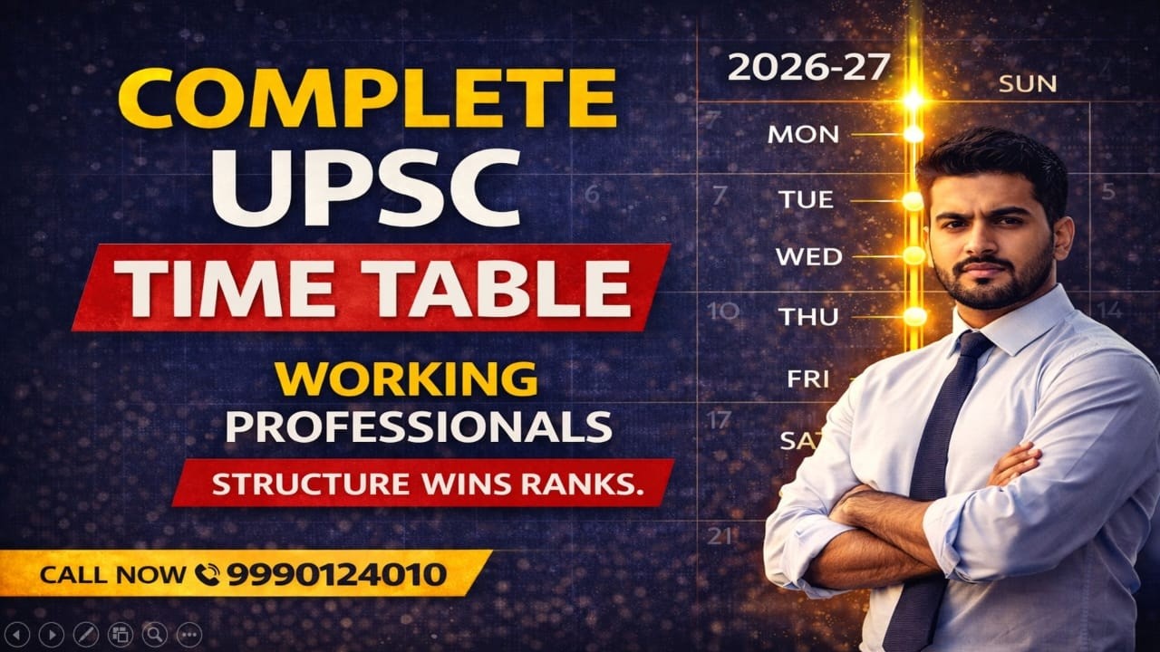 🚀 Complete UPSC Timetable for Working Professionals (2026–27) #UPSC2026 #UPSCTimetable