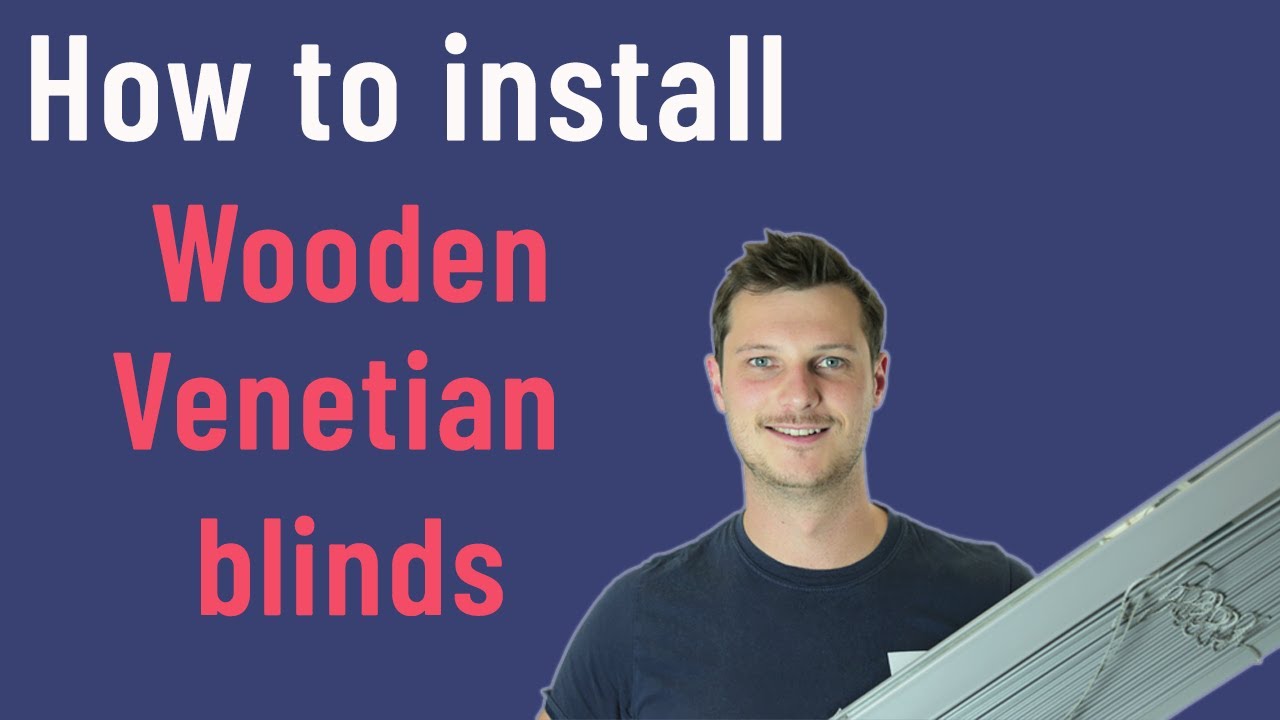 How to install a wooden blind YouTube