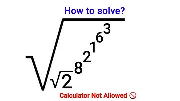 A Nice Square root Problem || Calculator Not Allowed || Explored Maths