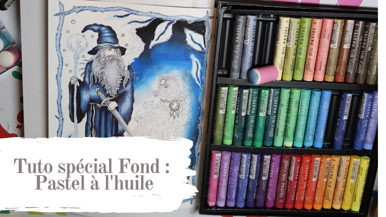 Tuto spécial Fond :  pastels à l'huile