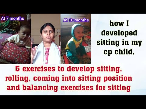 How to develop sitting in a cerebral palsy child | exercises to develop sitting in delayed milestone