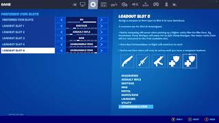 Guide To Using Preferred Item Slots In Fortnite!