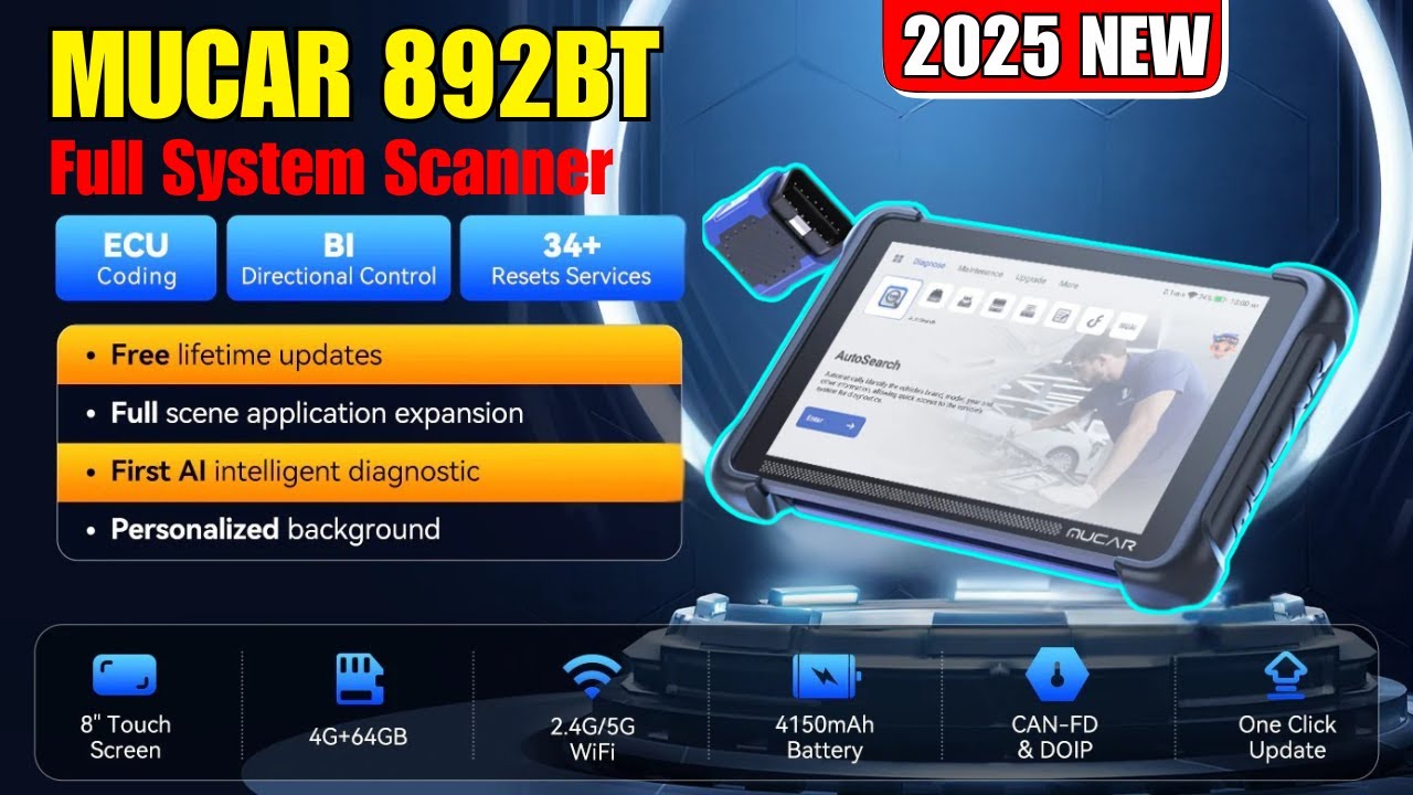 MUCAR 892BT Full System Scanner – Honest Review & Real Test ||