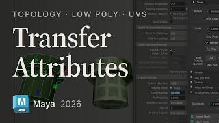 Full Transfer Attributes for Copying UVs Guide