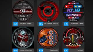 Top 50 Dark Red Watch Faces For Wearos Compatible Smartwatches