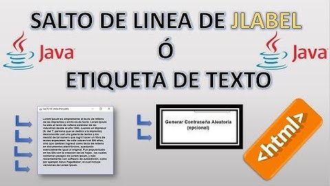 Sistema CRUD / Salto de linea en JLabel  (Etiqueta de texto) / JAVA / (Video 8/24)