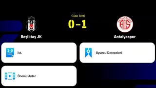 Beşiktaş 0-1 Antalyaspor! Şok Mağlubiyet! 🔥 | eFootball Maç Simülasyonu