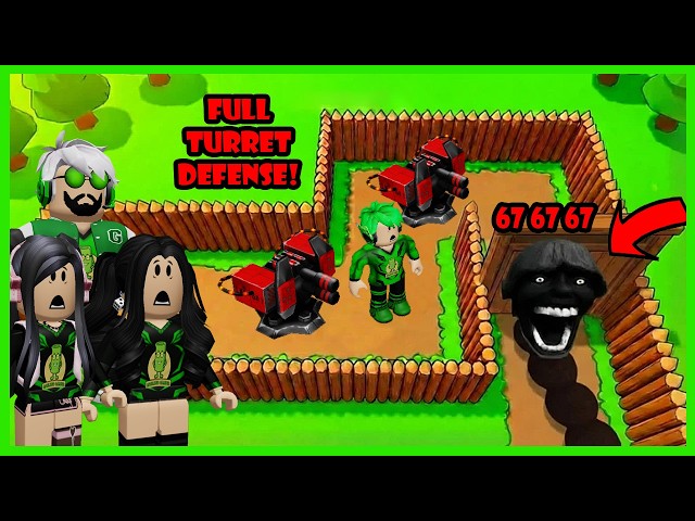 Aku Bangun Markas Pertahanan Terkuat Untuk Lindungi Diri Dari Cacing 67 - Defend Your Base From 67