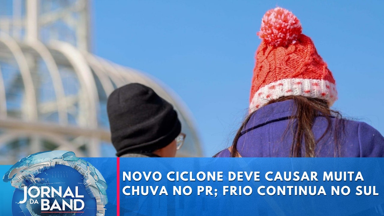 Novo ciclone deve causar muita chuva no PR; frio continua no Sul