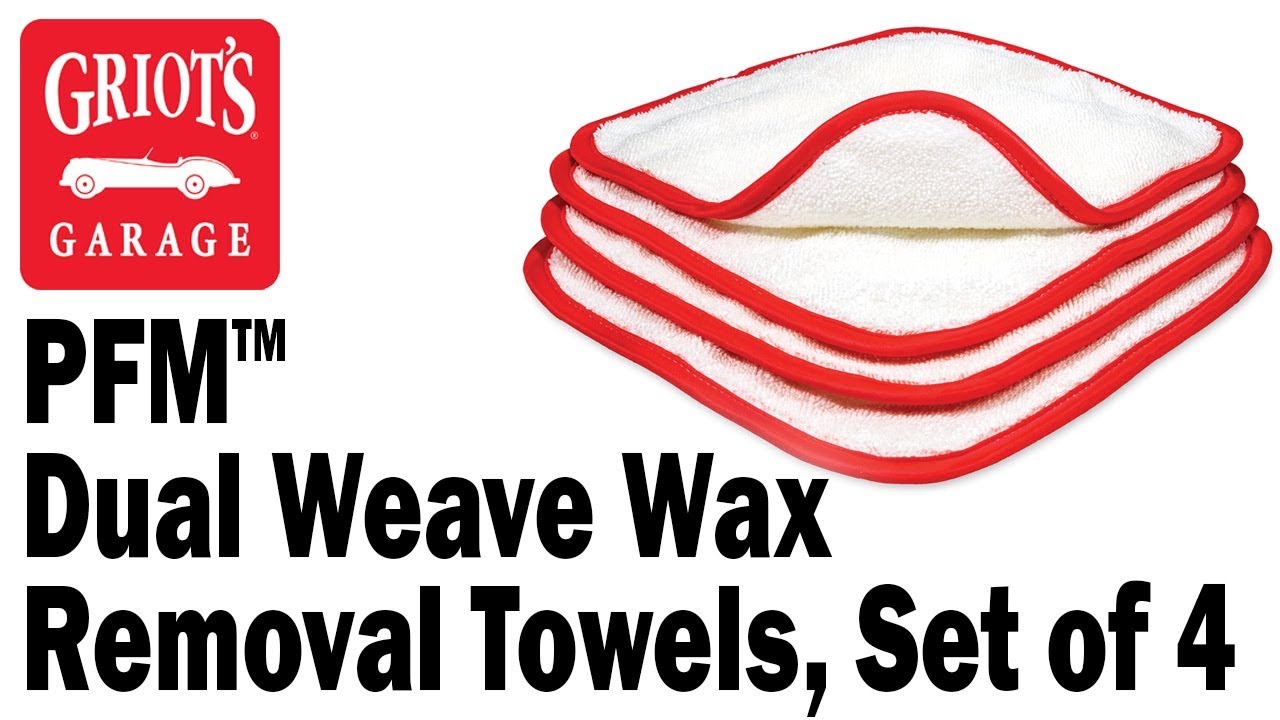 Griot's Garage PFM® Dual Weave Wax Removal Towels YouTube