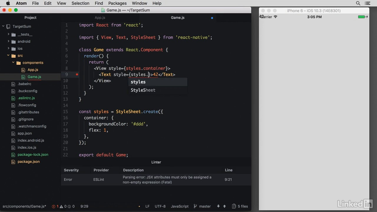 13 The game component with a random target