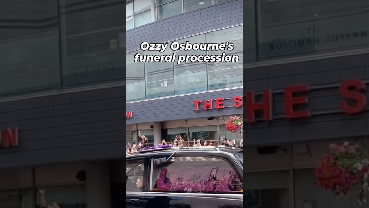 R.I.P. OZZY… Ozzy Osboune’s funeral procession in Birmingham, England 7.31.25 