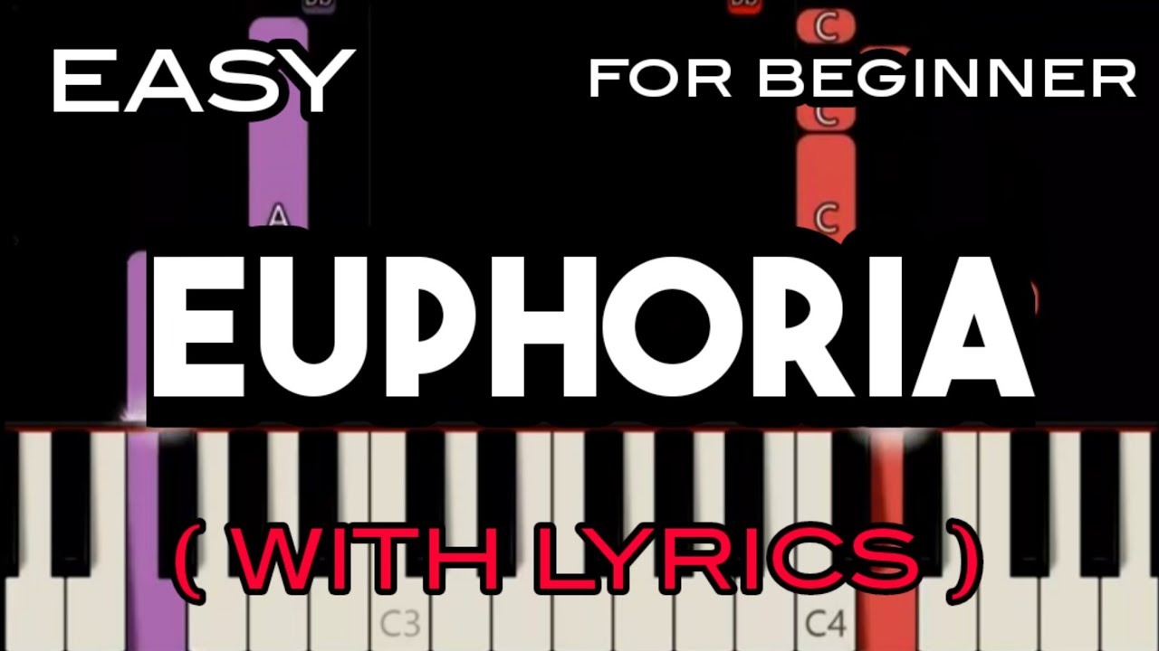 EUPHORIA  LYRICS    BTS  SLOW  EASY PIANO