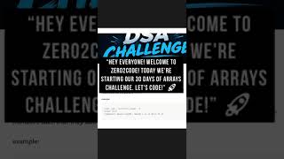 Day 1/30: Two Sum | LeetCode in 30 Seconds ⚡ | 30 Days of Arrays