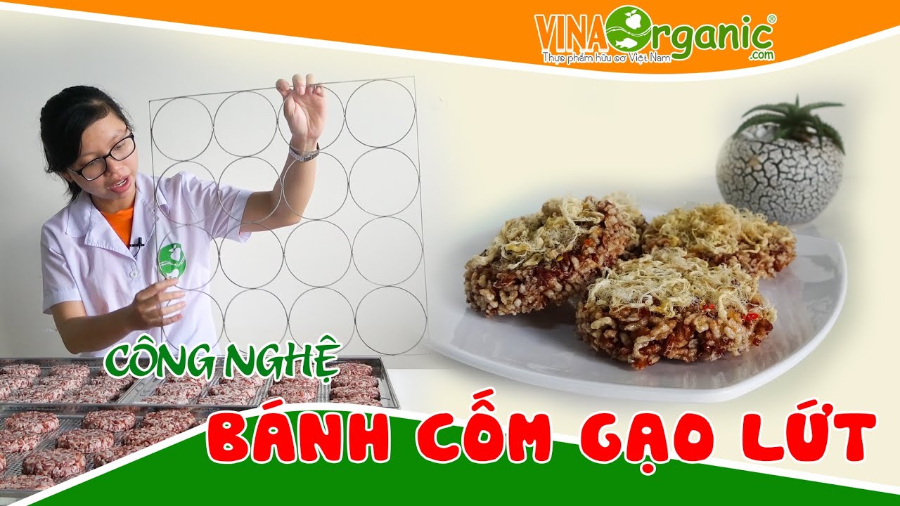 Cách làm Bánh cốm gạo lứt! Sản phẩm từ gạo lứt dễ dàng... - youtube