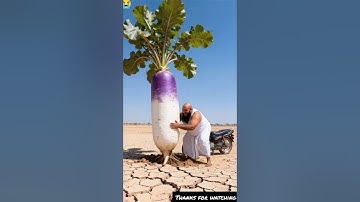 The rabbit saved the turnip plant from drying out by watering it 😭 #ai #tree #save #water