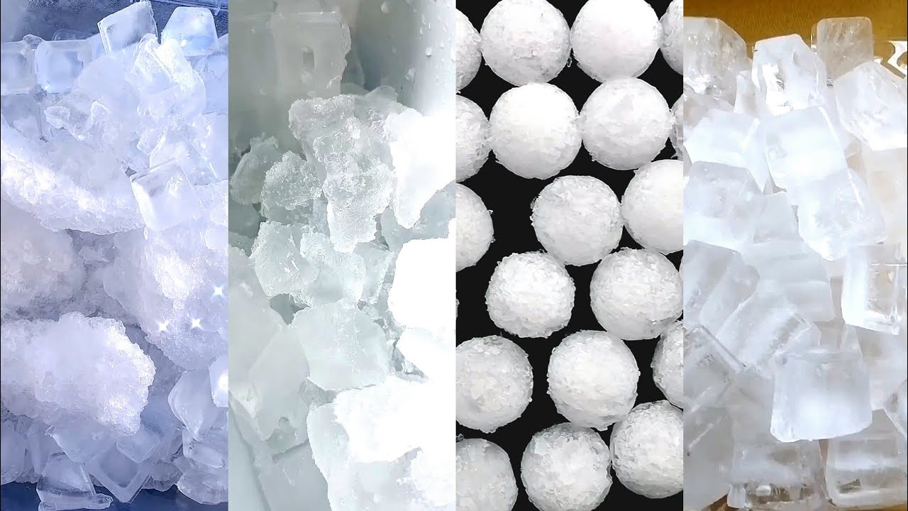 ASMR HARD ICE EATING / CRUSHED ICE / THIN ICE / ICE CUBE - YouTube