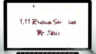 AP Statistics 1.11 Random Sampling