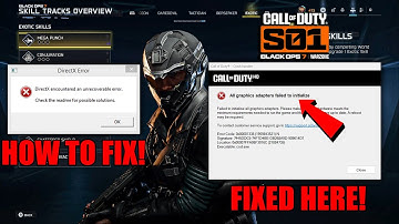 How To Fix COD BO7 | Warzone Season 1 Crashing & Not Launch - DirectX Error & Cod.exe