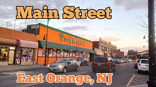 Walking on Main Street in East Orange, New Jersey, USA