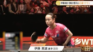 【卓球】伊藤美誠 初戦の相手43歳のベテランに快勝