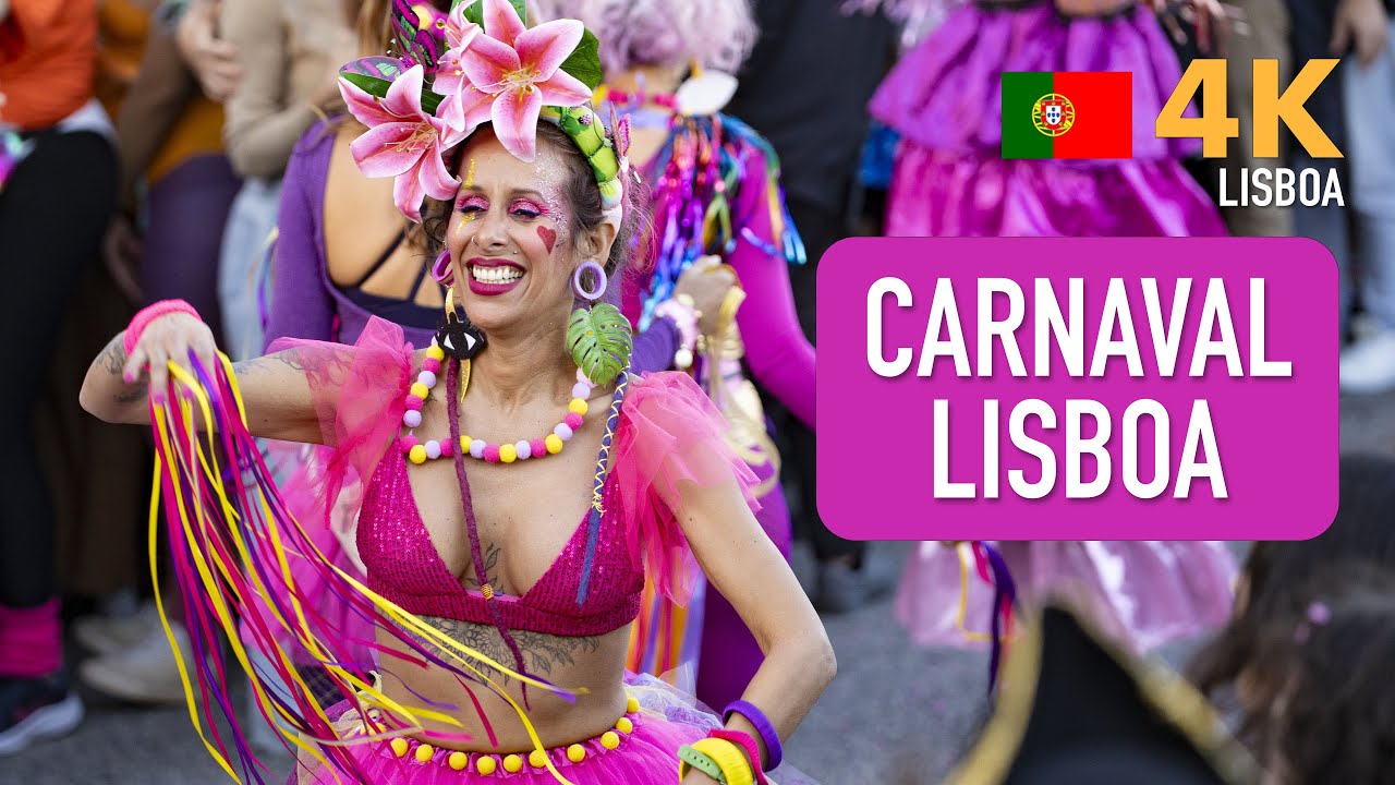 Brazilian Carnival in Lisbon 4K | Street Parade & Colorful Celebration
