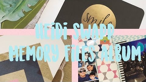 Heidi Swapp Memory Files Completed Album