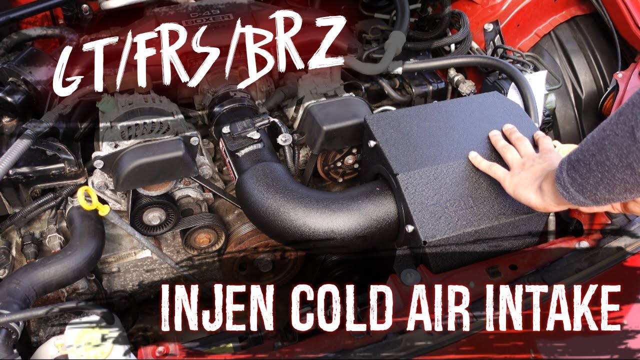 INJEN Cold Air Intake GT86/FRS/BRZ Original vs Injen Open & Closed