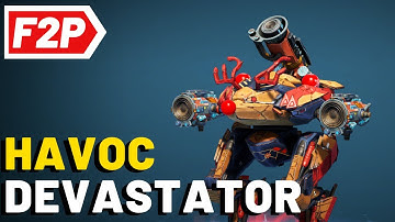 Fenrir Devastator Havoc - Free to Play Hangar in War Robots (No Commentary) WR F2P