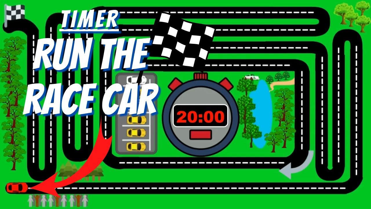 Timer 20 Minute Car Race Without Music🏎🏁 YouTube