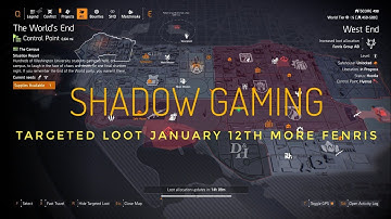 Division 2: Targeted Loot January 12th