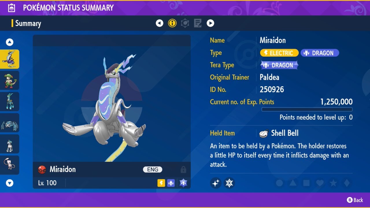 Miraidon (Attacker) - Duos #1 - 7 Star Roaring Moon Raid - Pokemon Scarlet/Violet