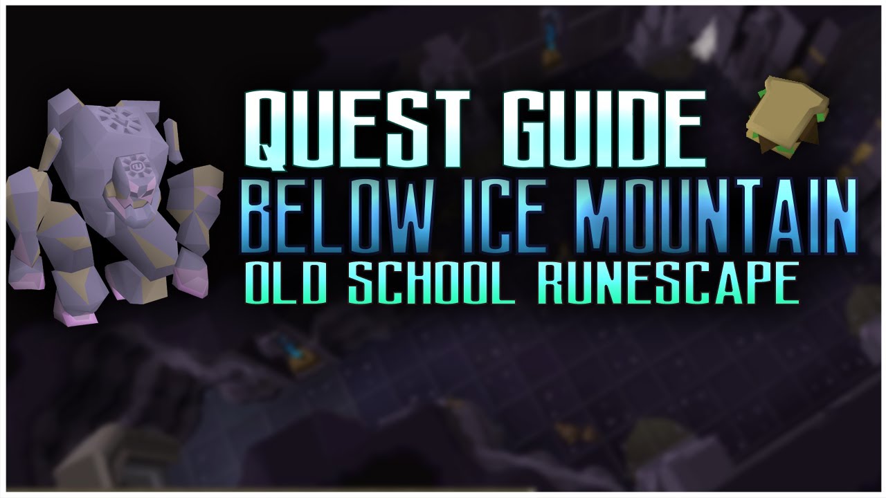OSRS Below Ice Mountain Quest Guide - YouTube
