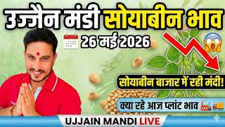 Soyabean Price Today Ujjain Mandi । Ujjain Mandi Soyabean Ka Bhav । Gehu Ka Bhav । 26 मई 2026
