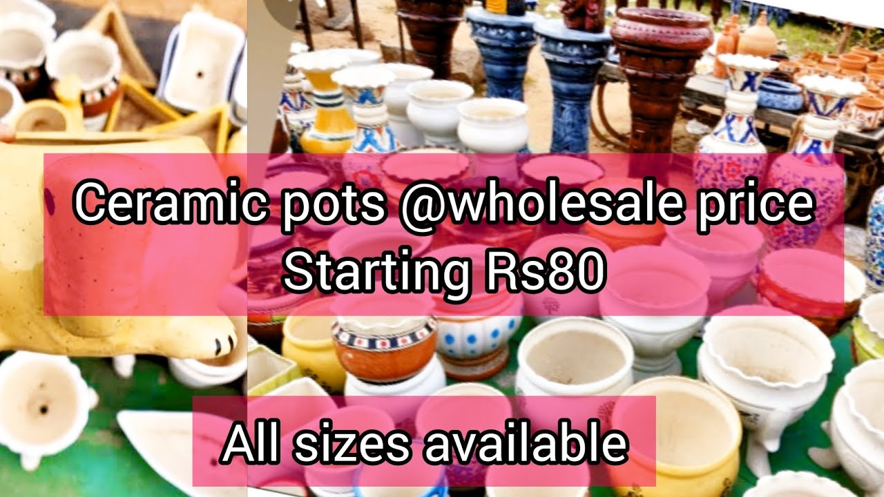 Wholesale Ceramic pot shop in Hyderabad near ECIL/saket ceramics 