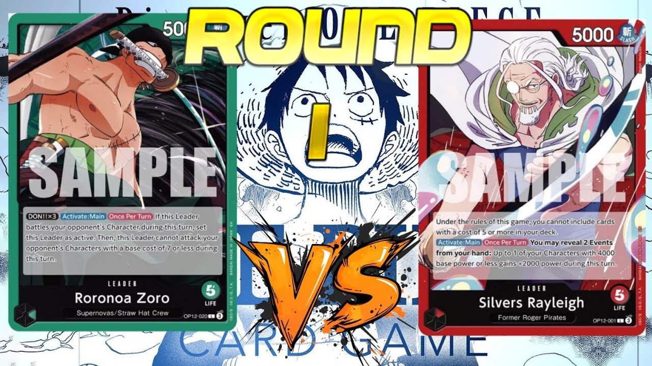 (OP12) 🟢Roronoa Zoro vs 🔴Silvers Rayleigh (Round 1  - Local Tournament OP11) // One Piece TCG