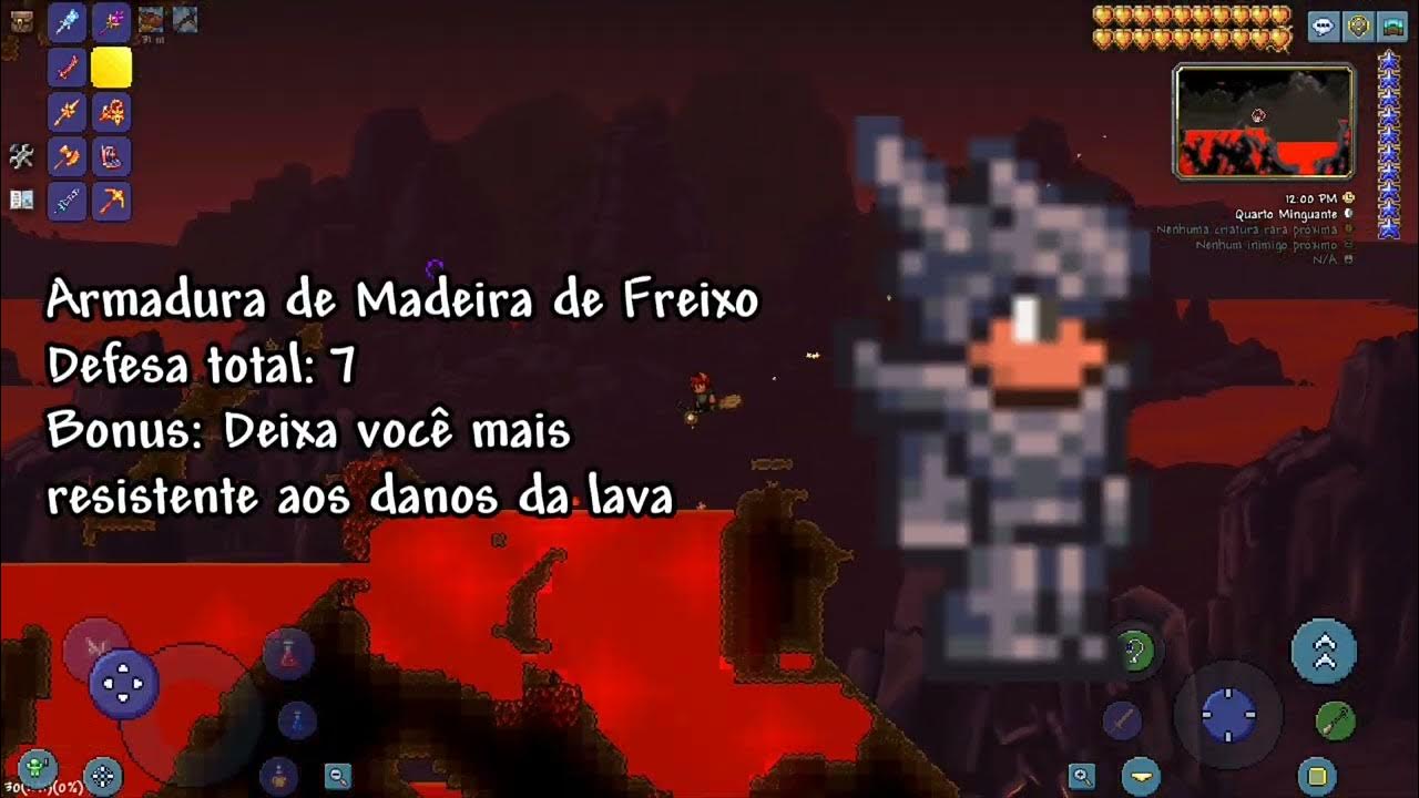 Terraria 1.4 mobile Brasil (Oficial), Que bioma é esse eu chamei ele de  bioma do capeta ,mais qual o nome, e oq tem