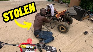 HELPING A CRACKHEAD HOT WIRE A STOLEN MOTORCYCLE!!!