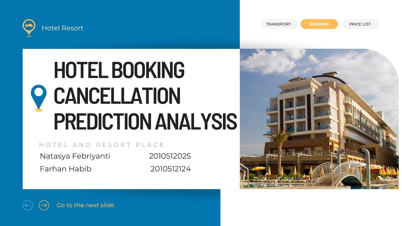 HOTEL BOOKING CANCELLATION PREDICTION ANALYSIS - YouTube