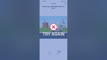 Easy Game Level 62 | Easy Game How do you reach both houses on time?